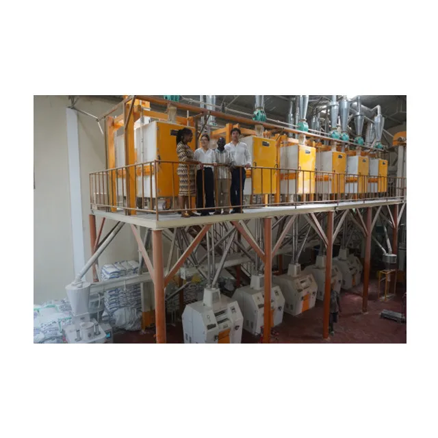 Complete Automatic 100T/24H Maize Flour Milling Machine with Best Price