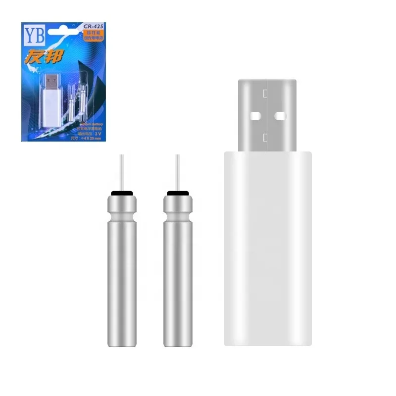  CR425 USB зарядное устройство для электронных поплавков батареи рыбалки поплавок аккумуляторная батарея аксессуары