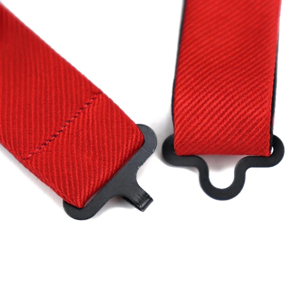 Custom Logo Microfiber Red Plain Bow Ties Fashion Adjustable Polyester Solid Color Bowtie For Men