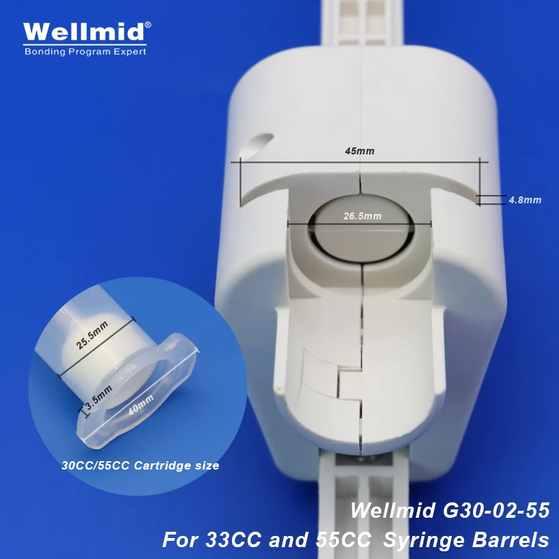 30cc 55cc Manual Glue Gun Syringe Barrels Single component 1K PU Epoxy UV Solder Paste Sealant Portable 3M ARALDITE Caulking Gun
