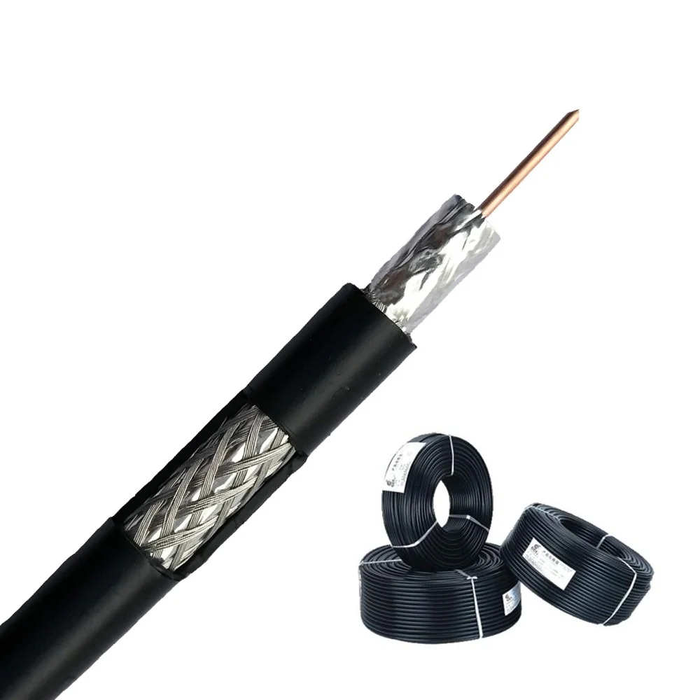 copper ccs copper coaxial cable white black cctv rg58 rg59 rg6 coaxial cable