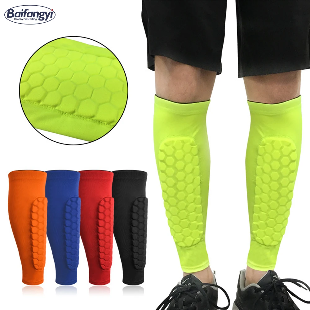Calf Guards Pads Outdoor Basketball Football Cycling Honeycomb Protection Anti-collision Leg