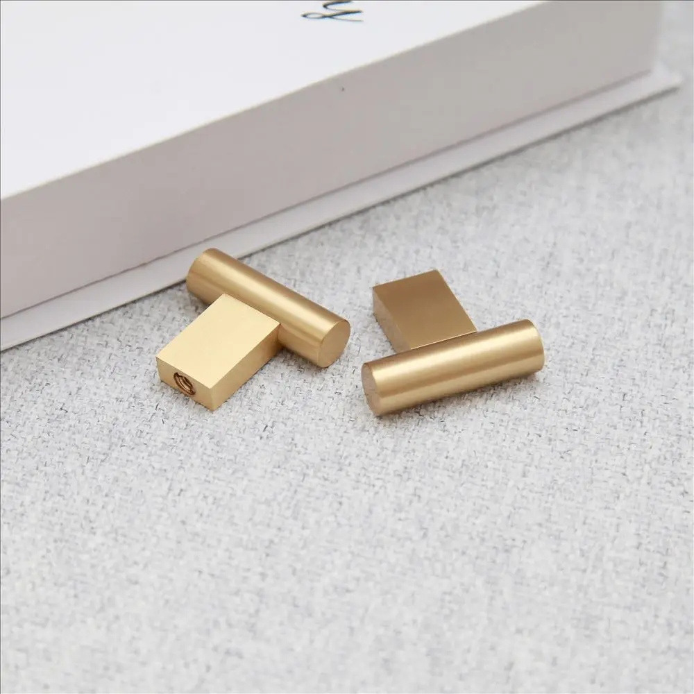 Maxery Minimalist Brass Furniture Handle Simple and Modern Drawer Cabinet Wardrobe Pull Knobs New Pulls Furniture Hardware