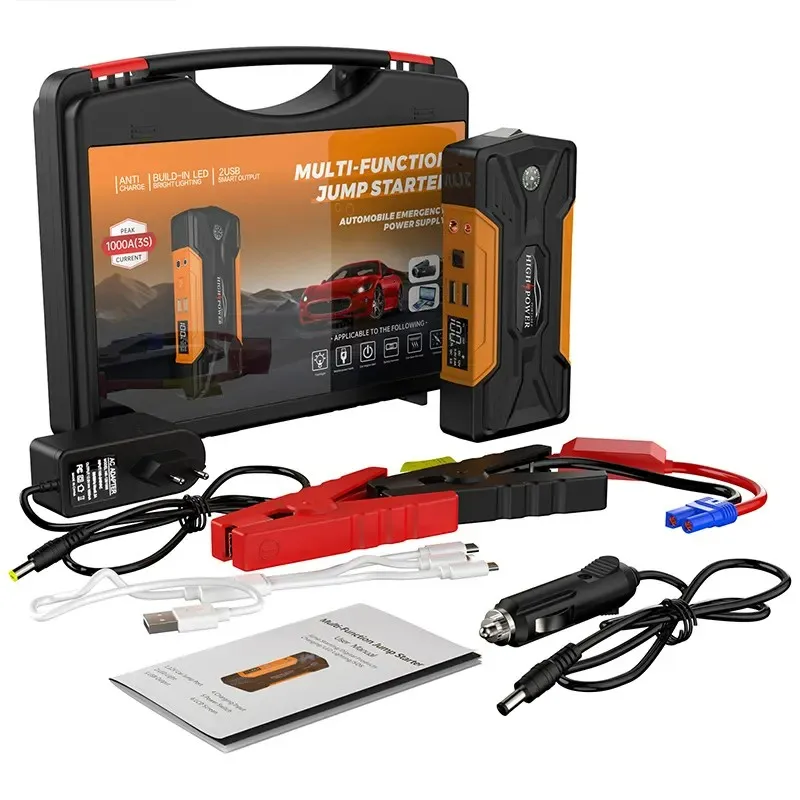 High Appearance Level car jump starter with air compressor Tool 28000mAh Powerful car battery starters 12V battery booster
