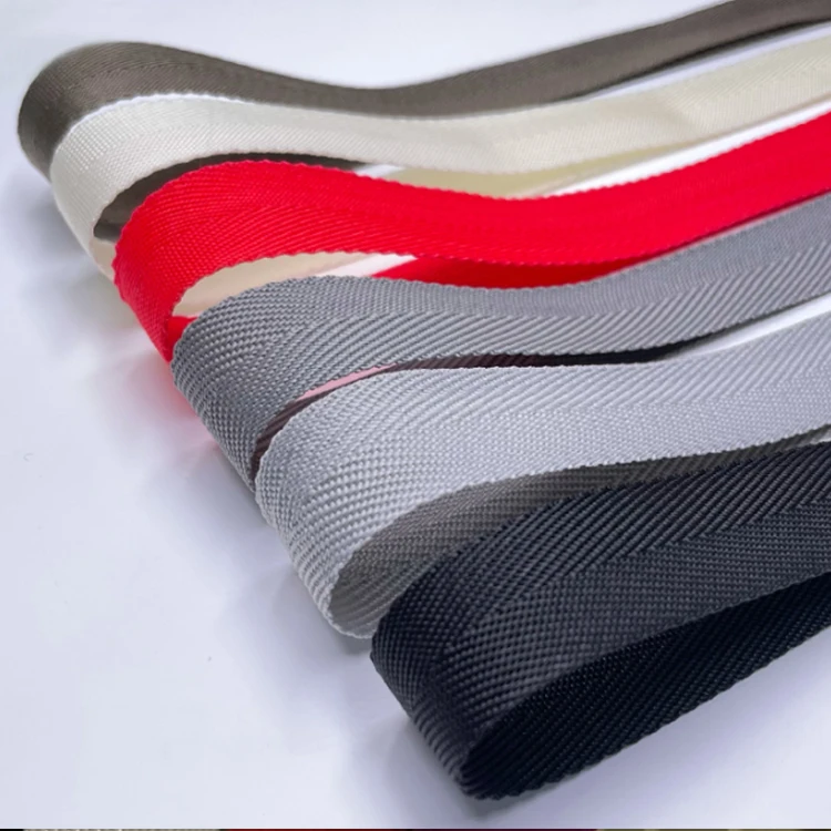 Manufacturers Customize Environmental Protection 25mm Polypropylene Straps Black Coated Edge Binding Webbing For Bags