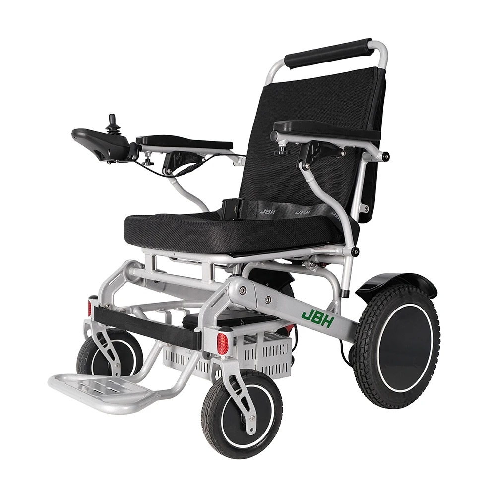 2023 Best Selling All Alloy Disabled Care Lightweight Foldable  Electric Folding Wheelchair