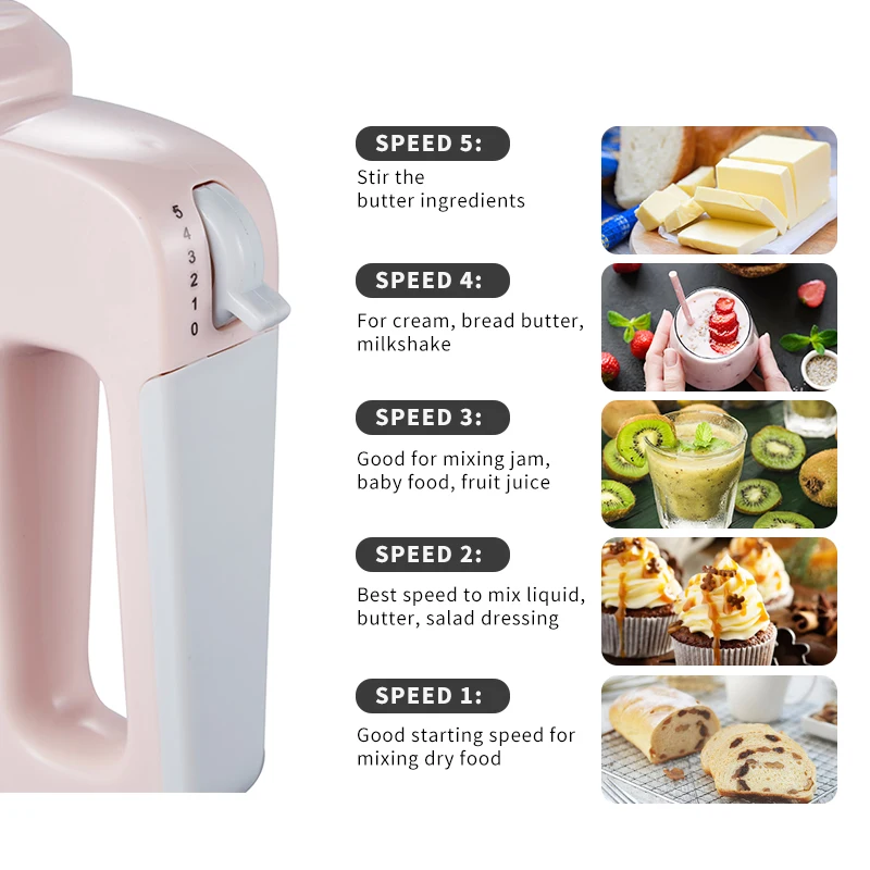 hot sale cheap hand mixer portable hand mixer pink beater cake mixer