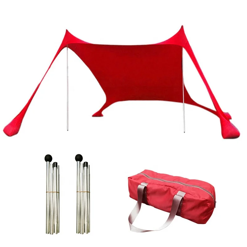 Custom Easy Portable Sun Shelter Canopy Sunshade Tent Beach Shade Beach Camping Outdoor Tents
