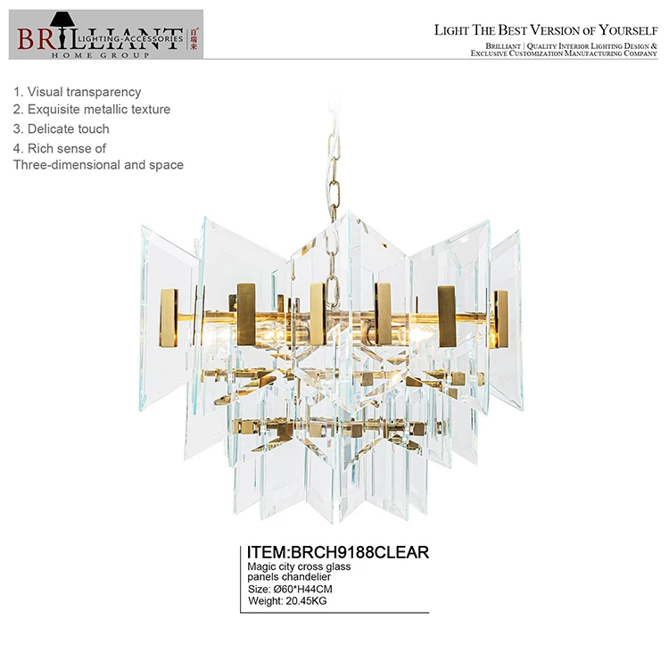 Home Decor Lighting Bedroom Living Room Dining Room Pendant Light Metal Glass Ceiling Chandelier