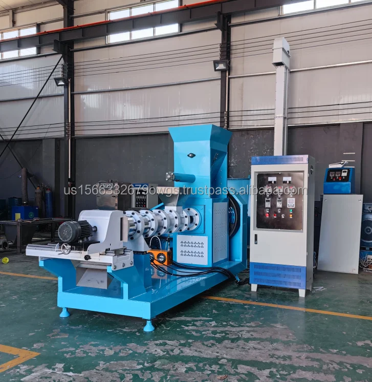 Nutrients Balanced Extruded Dry Pet Food Production Line Machine Dog Cats Birds Fish Feed Extruder