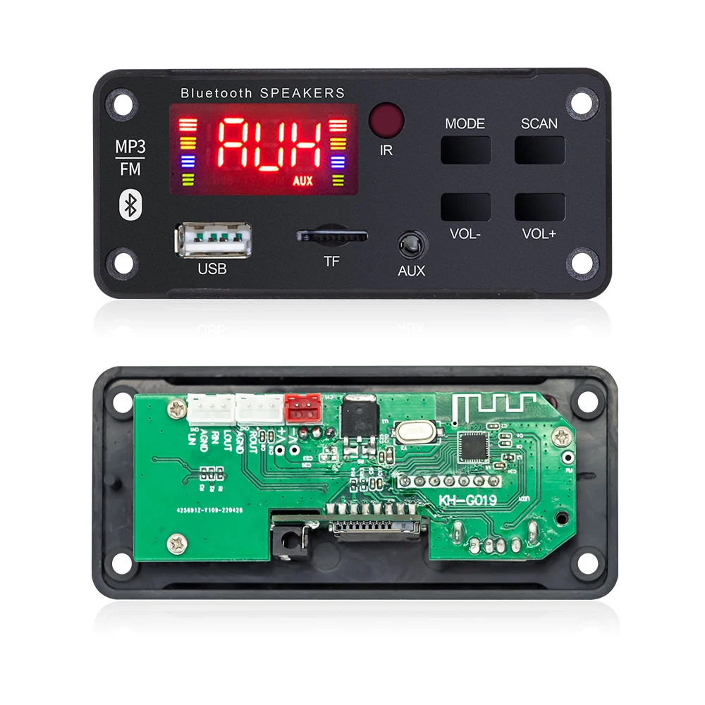 Blue tooth MP3 Decoder Audio Board DC 5V 12V USB Power Supply TF FM Radio MP3 Player For Car Music Speaker+Remote Control