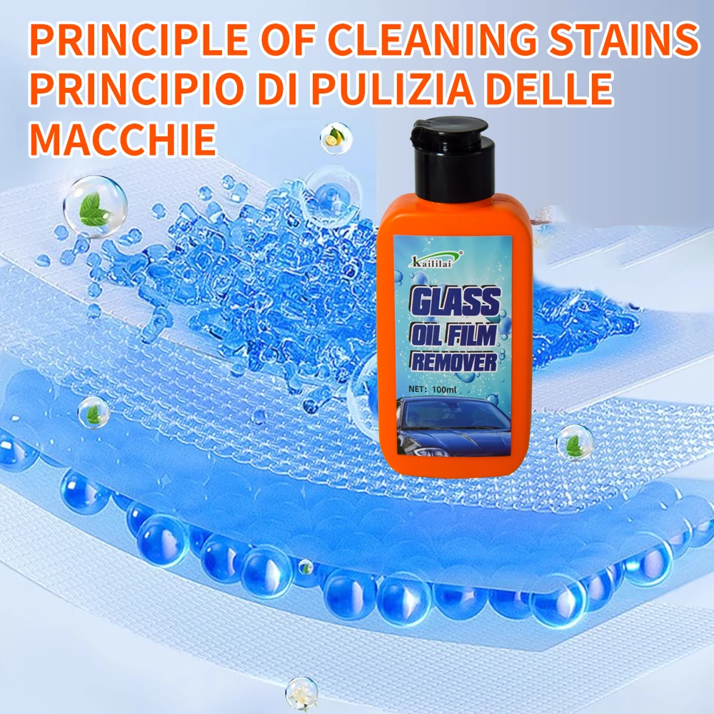 150ML Automotive Windshield Window Rearview Glass Hydrophobic Coating Agent Rainproof Rain Mark Oil Film Remover 500ML Cleaning