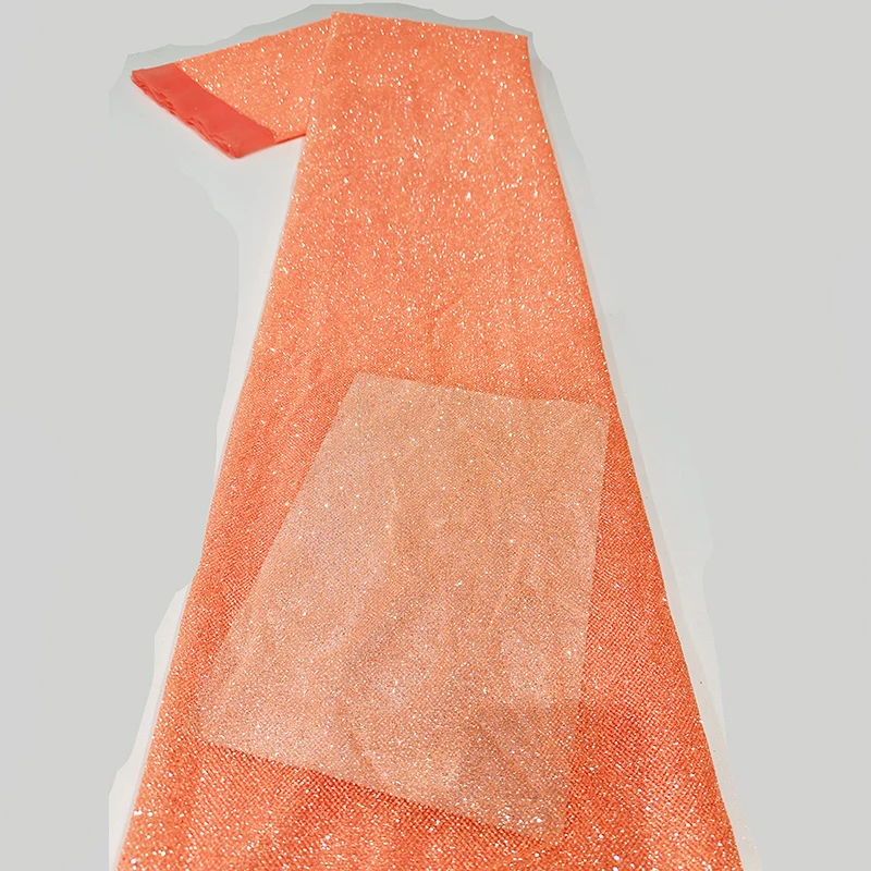 Manufacturer wholesale multi glisten plain color shiny african lace fabric senegal gowns glitter tulle dress fabric for party