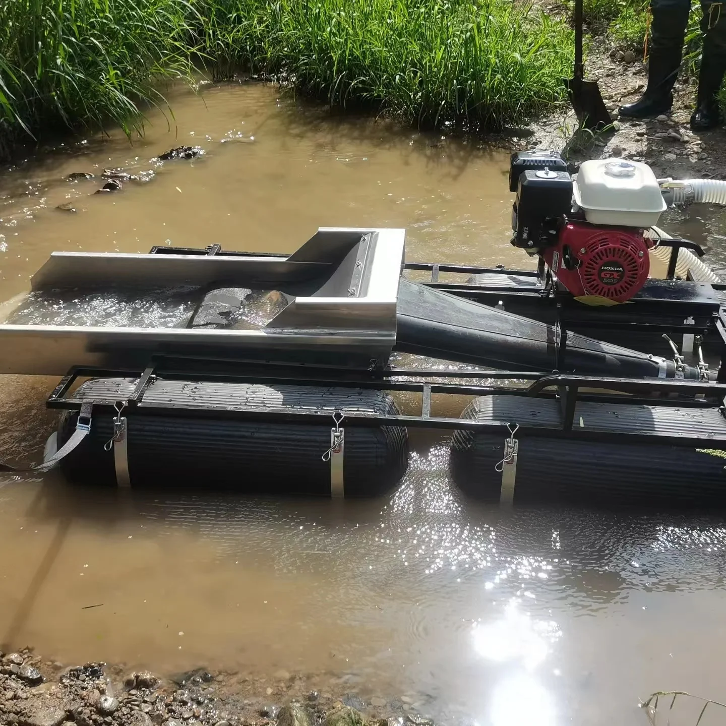 3-дюймовый мини портативный земснаряд для добычи золота и алмазов