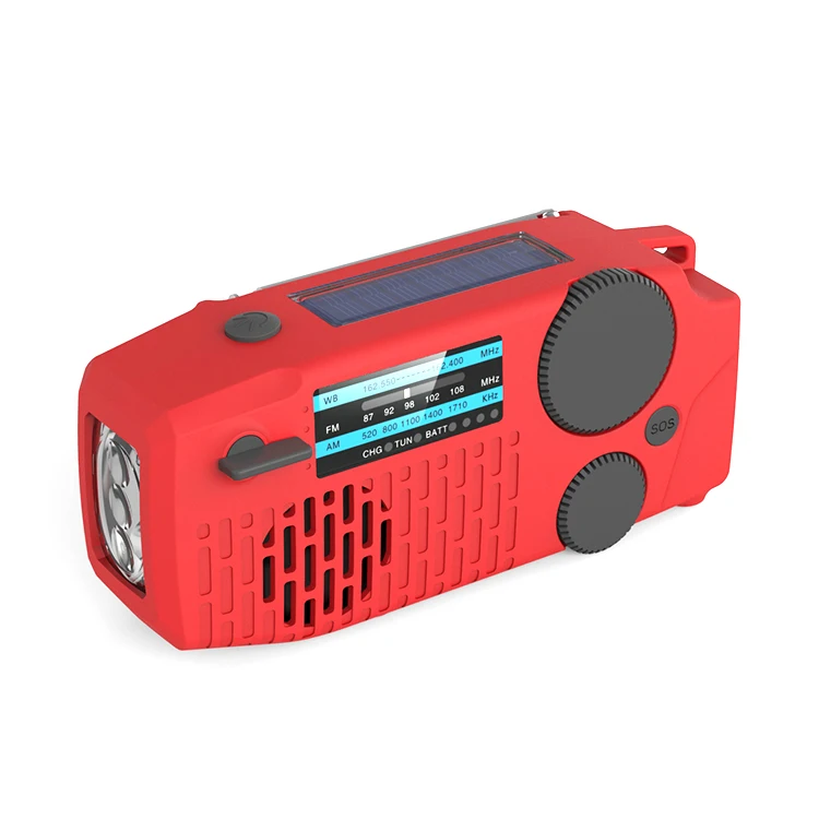 
XSY-098 Best Selling Solar Portable Radio Digital With Sos Siren AM/FM/WB Flashlight Hand Crank 