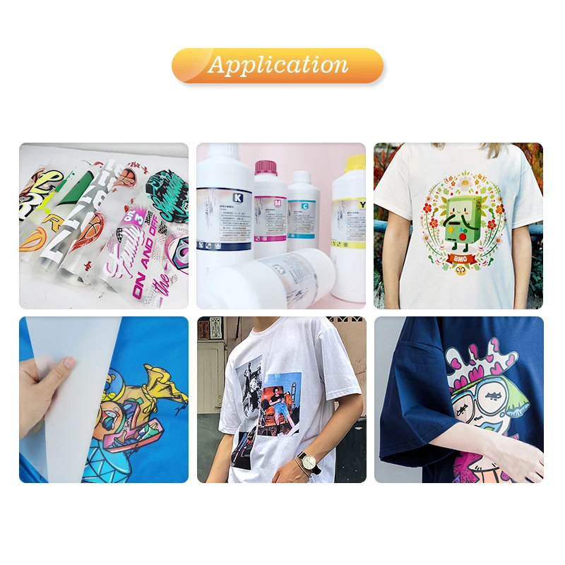 Manufacturer Premium DTF Pet Film White Transfer Pigment DTF Ink 1000ml for A3 Film DTF L1800 Printer T-shirt Transfer Printing