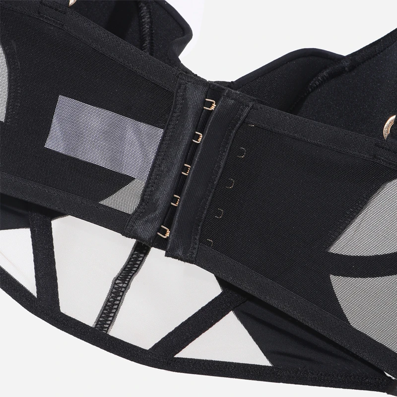 New Fashion Sexy Lingerie mid-rise Bra And Panties Sets Sexy Lingerie Women Solid Underwire Lingerie Set