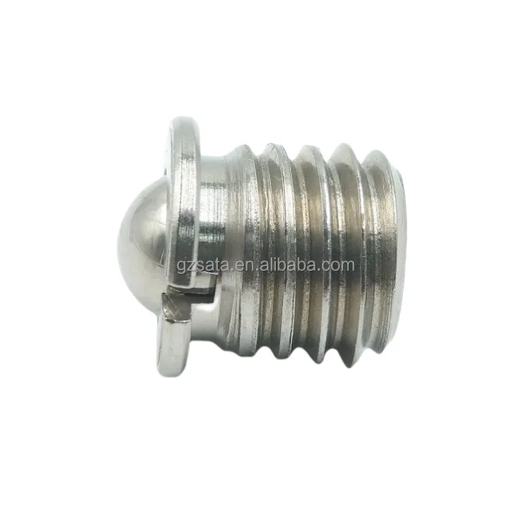 FBPJ 45H Steel Metric Threaded Flange Type Spring Ball Plunger Bolts M5X5 M6X6 M8X7 M10X9 M12X11.5 M16X16