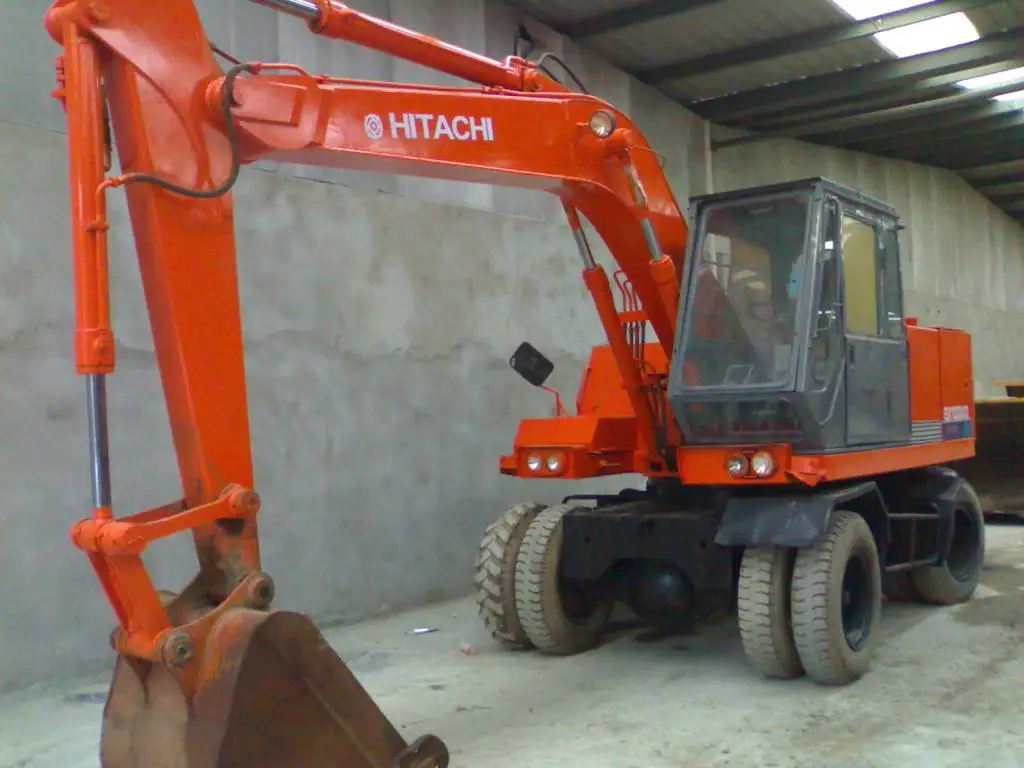 USED HITACHII EX100WD EX100WD-1 EX100WD-2 EX100WD-3 WHEEL EXCAVATOR