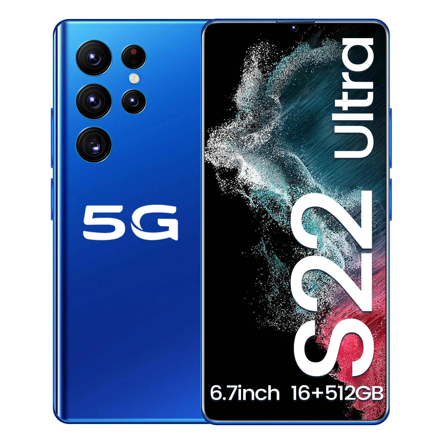 HOT SELLING S22 ULTRA 16Gb+512Gb Unlock Gaming Cellphones 4G 5G Android Smartphone Wireless Phone