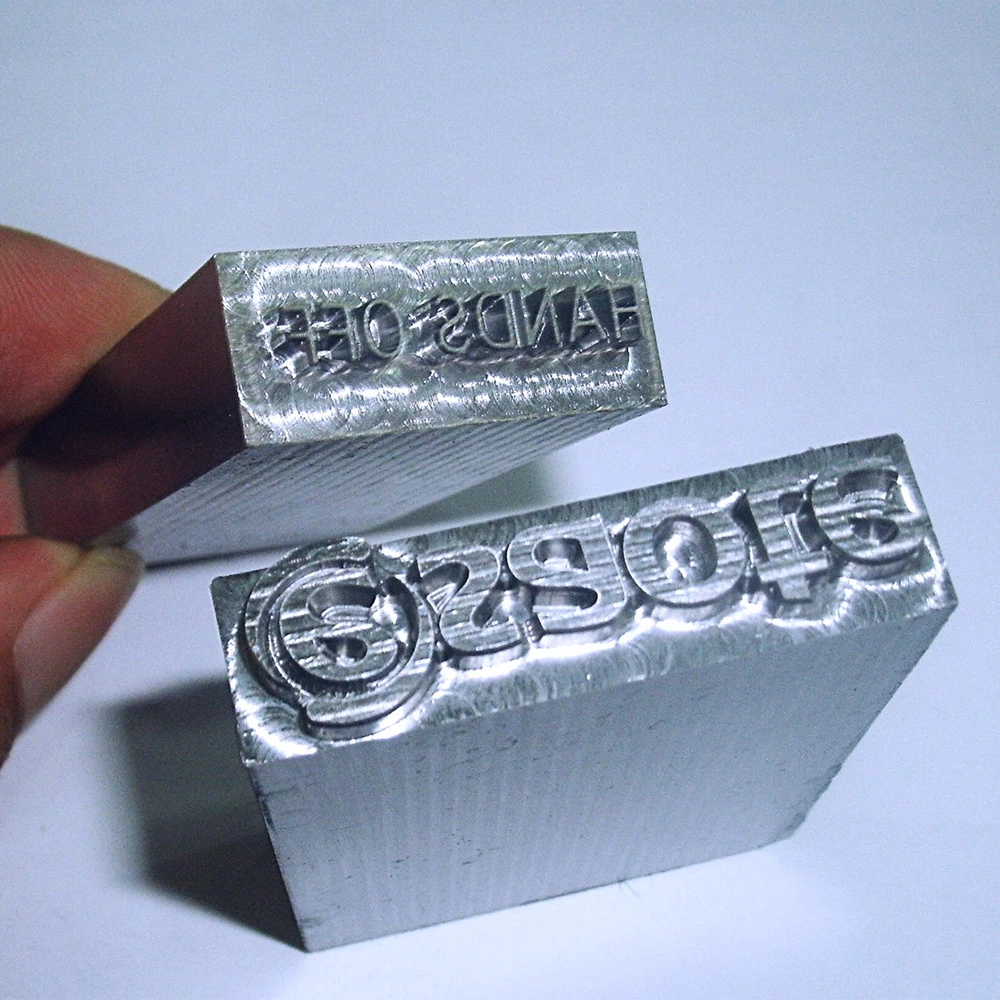 Custom cnc machining engrave aluminum die stamping punched plates