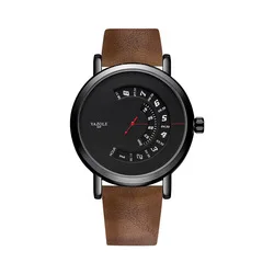 YAZOLE New Trendy Casual Wrist Watches for Men with Leather Strap Fashion Sport Clock Funny Quartz Watch Newest Wristwatch reloj