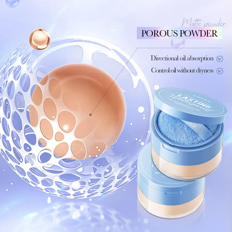 Private Label Makeup Long Lasting Setting Powder Waterproof Matte Finish Loose Setting Powder For Oily Skin