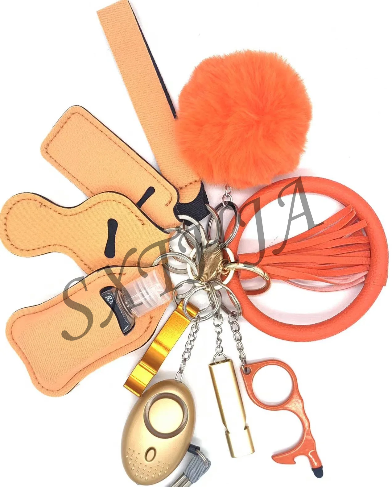 Wholesale China Self Defense Keychain Set 130DB Safety Alarm Keychain Personal Safety Survival Women Self Defense Keychain