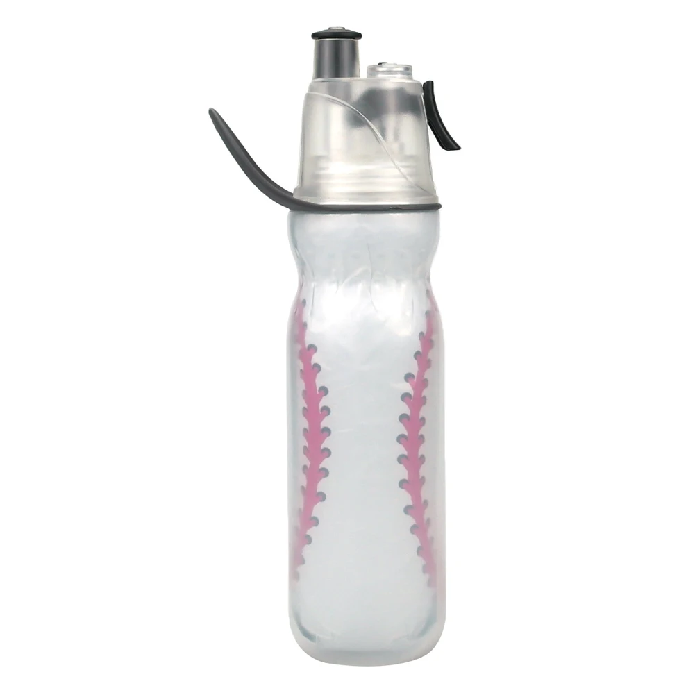 Football design double wall mist lock water bottle NFL sport club logo plastic sport cold plastic water bottle