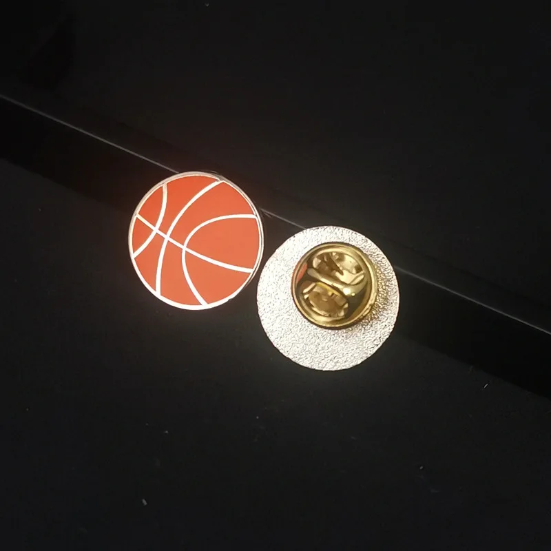 Football Basketball Metal Badge Badminton Alloy Hard Enamel Pin With  Plated Decorative Bag Butterfly Hat Sports Series Badge
