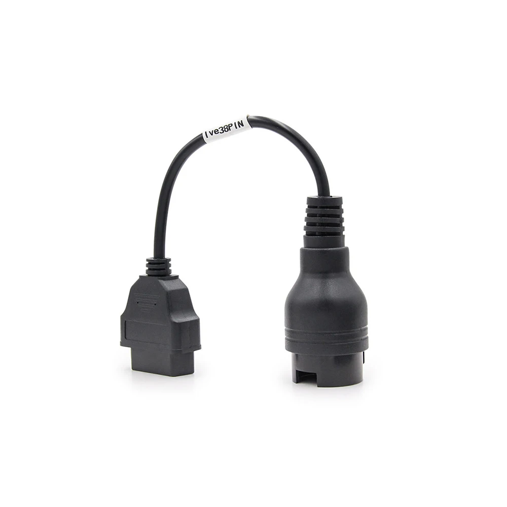 38Pin к 16Pin OBD2 Соединительный кабель адаптера для грузовика Iveco