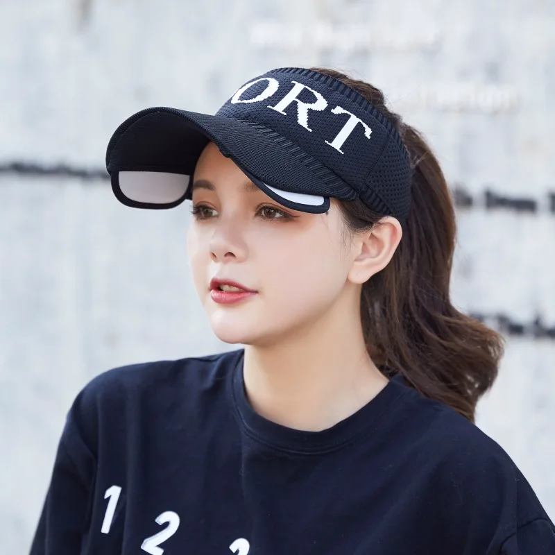 Wholesale Summer Baseball Sports Caps Sun Hats Women Men Unisex Empty Top Visors Hats With Custom Logo