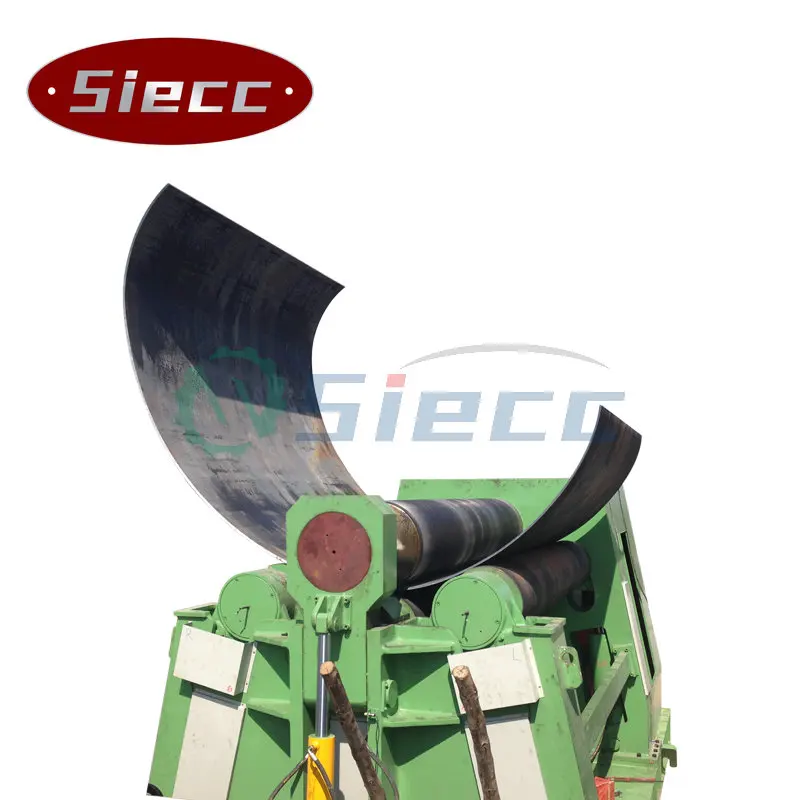 Iron sheet metal thin thick steel plate rolling bending machines for cone flange pipe and tank roller bender