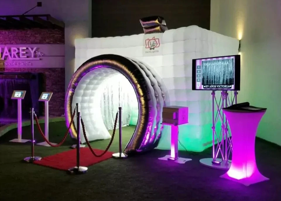 Customized Led Lighting Camera Shape Inflatable large inflatable nightclub