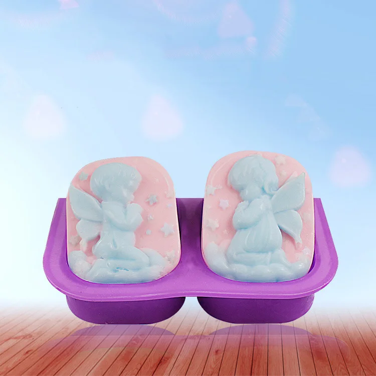 4 Cavities Olive Custom Soap Molds Flower Cake 100% Handmade Various Styles