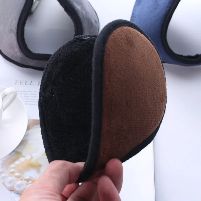 Classic Earmuffs Wraparound Solid Soft Plush Unisex Ear Protector Warm Earmuffs