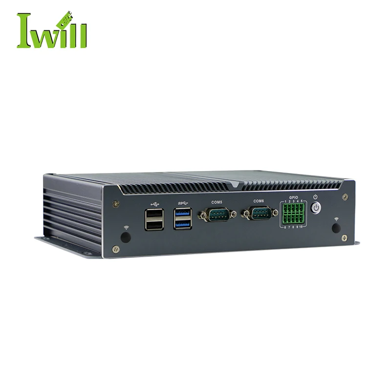 Прямые продажи J1900 2LAN 6COM 8USB безвентиляторный промышленный компьютер для станка с ЧПУ контроллером расширительными слотами mini PCIE x1