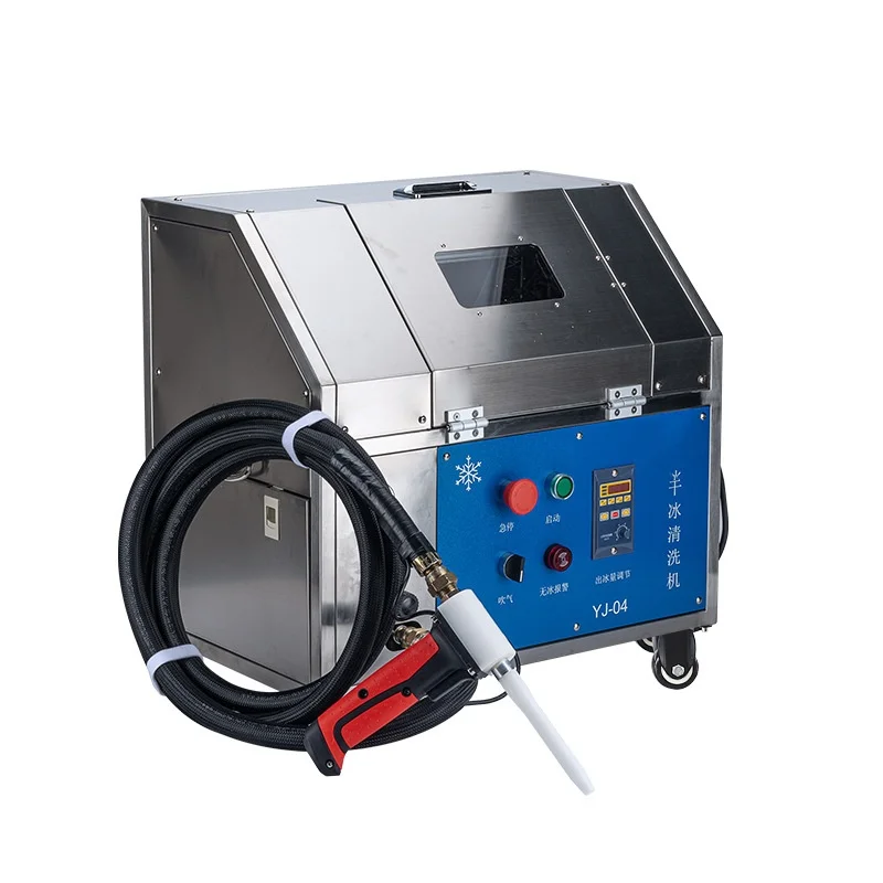 Industry Dry Ice Cleaning Oil And Carbon Machine Wipe off  Aluminum Alloy Burr for Electrical Materials