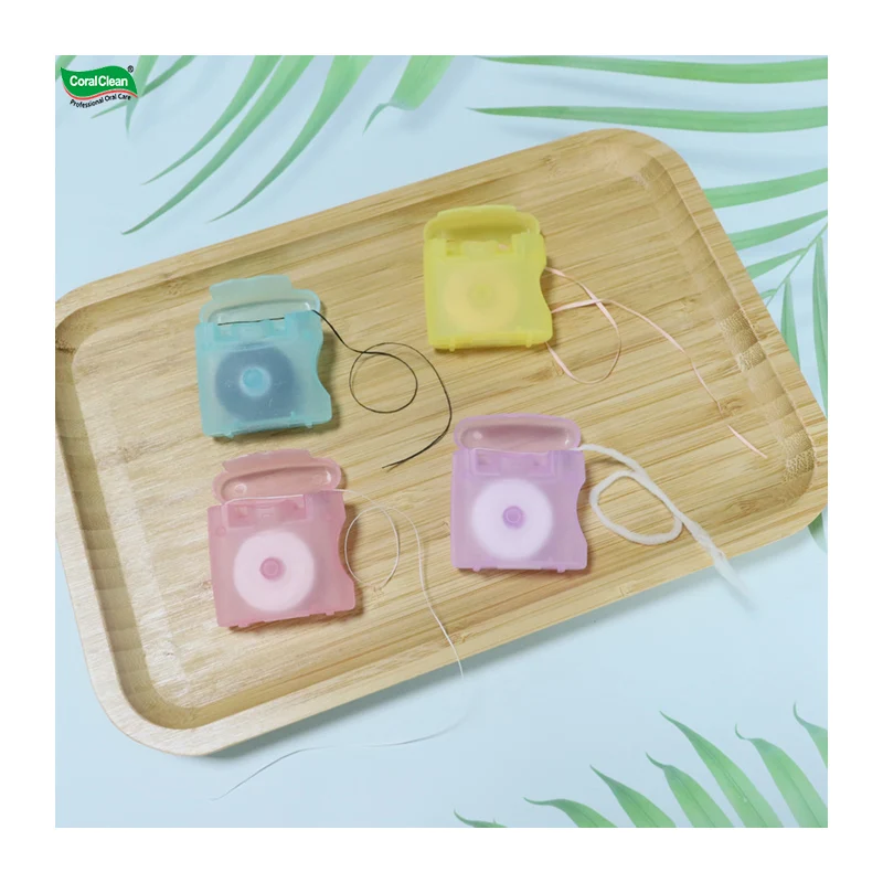 Oral Health Care Products Dental Floss Round Thin Charcoal Floss Colorful Shaped Dental Floss