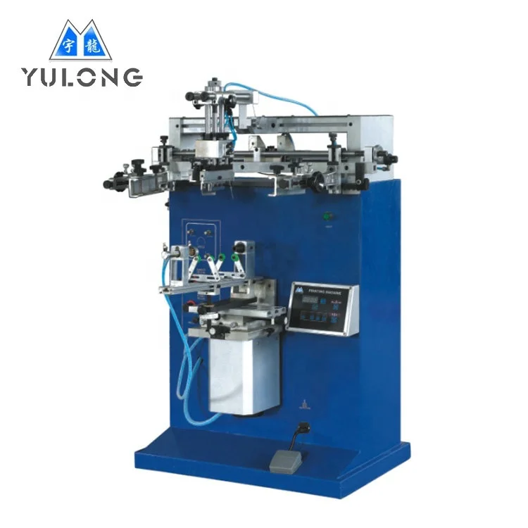 Glass bottle Screen Printing Machine Disposable Paper Cup Screen Printer For Printing In Cylindrical and Flat