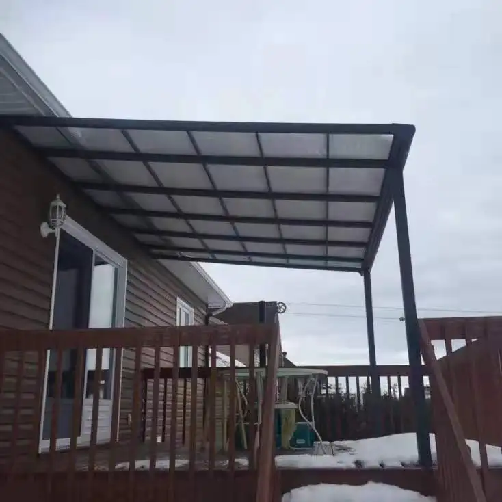 Free Standing Garden Restaurant Aluminum Patio Cover Polycarbonate Awning Front Door Canopy
