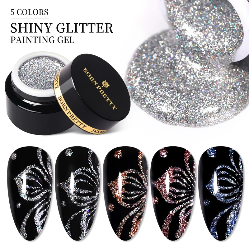  BORN PRETTY 5g Super Shining Glitter UV Gel Nail Art Soak Off