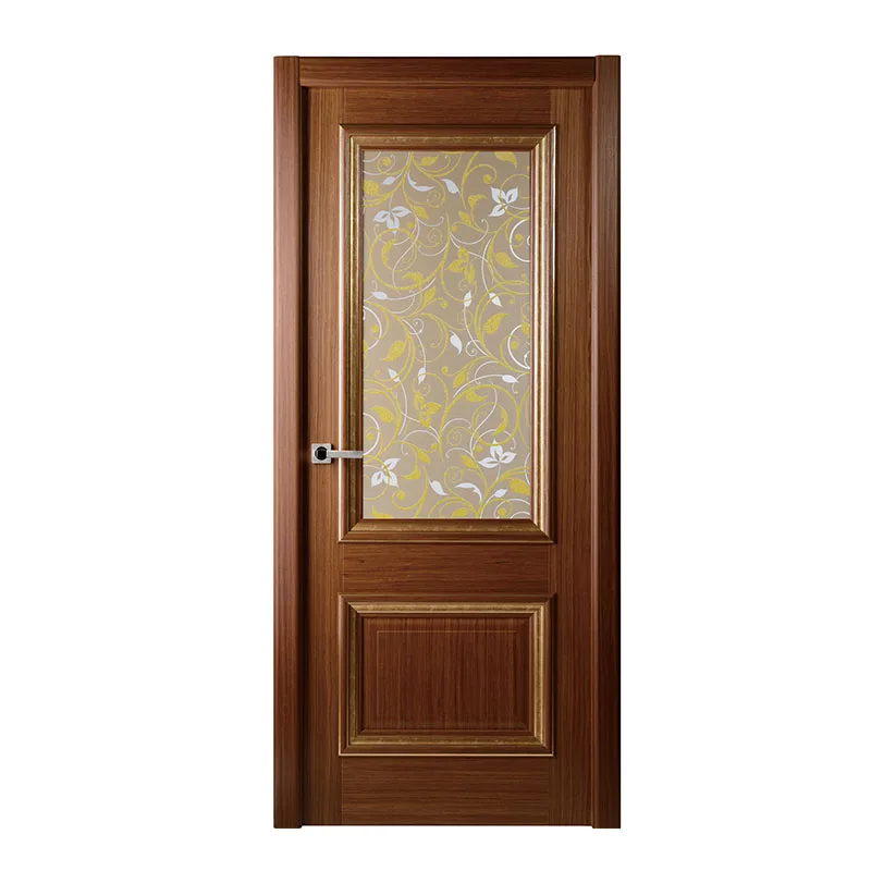 
Modern solid wood door design swing wooden interior room door 