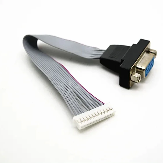 12P до 15P VGA Женский адаптер D-Sub 12pin 15Pin VGA длина разъема 150 мм короткий кабель для Lcd led DIY 12Pin 15P VGA D-sub Line