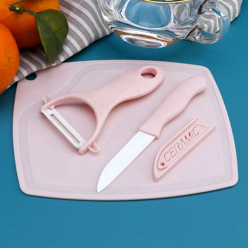 China supplier ceramic paring knife with blade cover for vegetable and fruit cutting