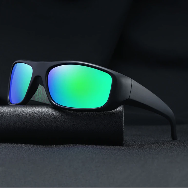 Customized 2024 Fashion Camouflage Sports Cycling Eyewear Sun Glasses UV400 Color Film Fishing Polarized Sunglasses For Men
