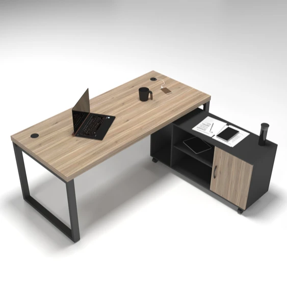 Top sale guaranteed quality modern office desk ceo high quality ceo desk solid wood l shaped ceo office desk set