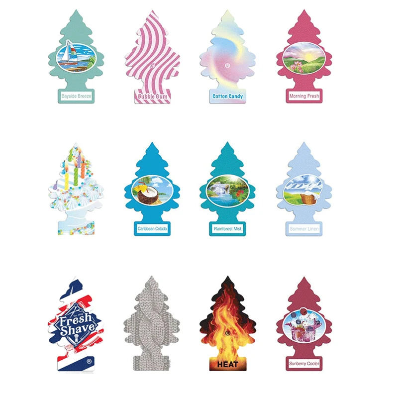 Custom Design Cotton Color Paper Ice Air Freshen Car Scents Fresher