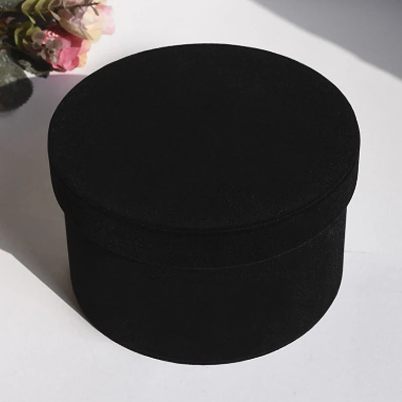 Все размеры оптом картонная консервированная роза Подарочная упаковка Пользовательский логотип розовая бумага роскошная круглая Цветочная шляпа Подарочная коробка с крышкой