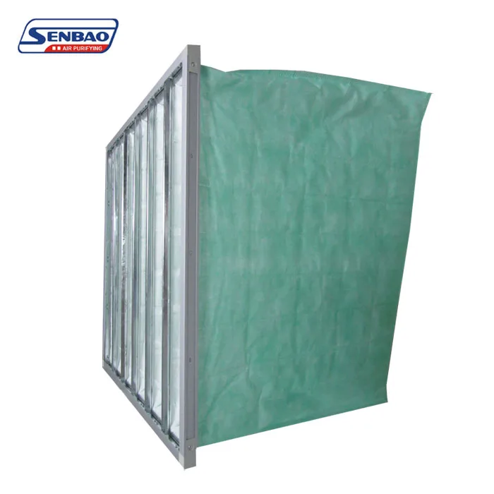 On Sale F5 F6 F7 F8 F9 Pocket Filter Synthetic Fiber Washable Bag Purifier